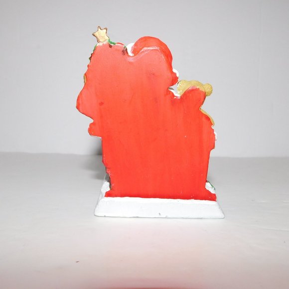 Vintage Santa's Trim Shoppe Chimney Santa Claus Fireplace Mantel Stocking Holder - Picture 7 of 7